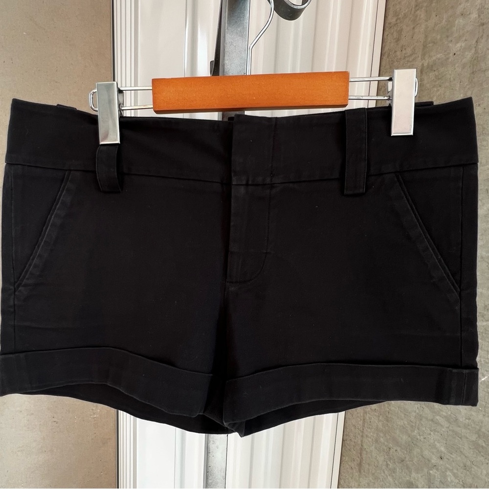 Alice + Olivia Black High Waist Shorts